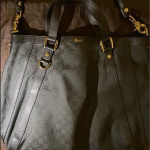 Authentic Black Gucci Hobo Purse